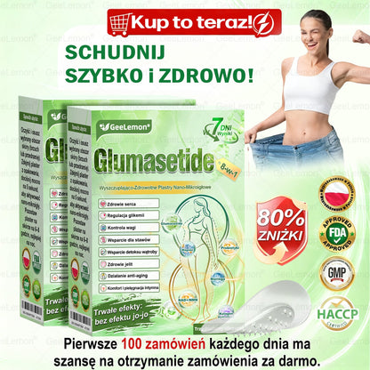 Oficjalny Sklep | 👩‍⚕️🛡️ 𝐆𝐞𝑒𝐿𝑒𝐦𝐨𝐧® 𝐆𝐥𝐮𝐦ase𝐭𝐢𝐝𝐞 𝟖 𝐰 𝟏 Smukły i Zdrowy Nano Plaster z Mikronakłuciami 🇵🇱(Tylko raz dziennie, widoczne zmiany już w 7 dni)✅ Na otyłość, 🅛🅞🅞🅢🅔 🅢🅚🅘🅝 wiotką skórę, cukrzycę, bezdech senny, problemy ze stawami i wiele więcej