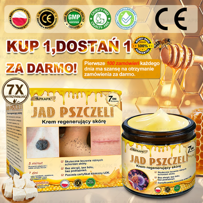 ΑPΚΑPK® Jad Pszczoły Kompleksowy Krem✨✨pomaga w leczeniu problemów skórnych, takich jak: zmarszczki, blizny, plamy pigmentacyjne, rozstępy, trądzik, łuszczyca, egzema, zmiany skórne, podrażnienia, stany zapalne i inne problemy skórne🔥