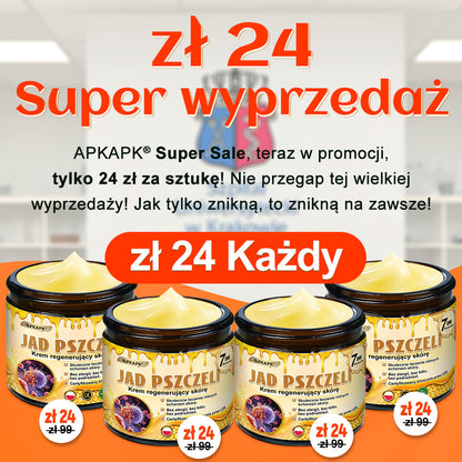 ΑPΚΑPK® Jad Pszczoły Kompleksowy Krem✨✨pomaga w leczeniu problemów skórnych, takich jak: zmarszczki, blizny, plamy pigmentacyjne, rozstępy, trądzik, łuszczyca, egzema, zmiany skórne, podrażnienia, stany zapalne i inne problemy skórne🔥
