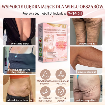 💜HISKIN® Mikroigłowe plastry na piersi wspierające efekt pełniejszego wyglądu, liftingu i ujędrnienia