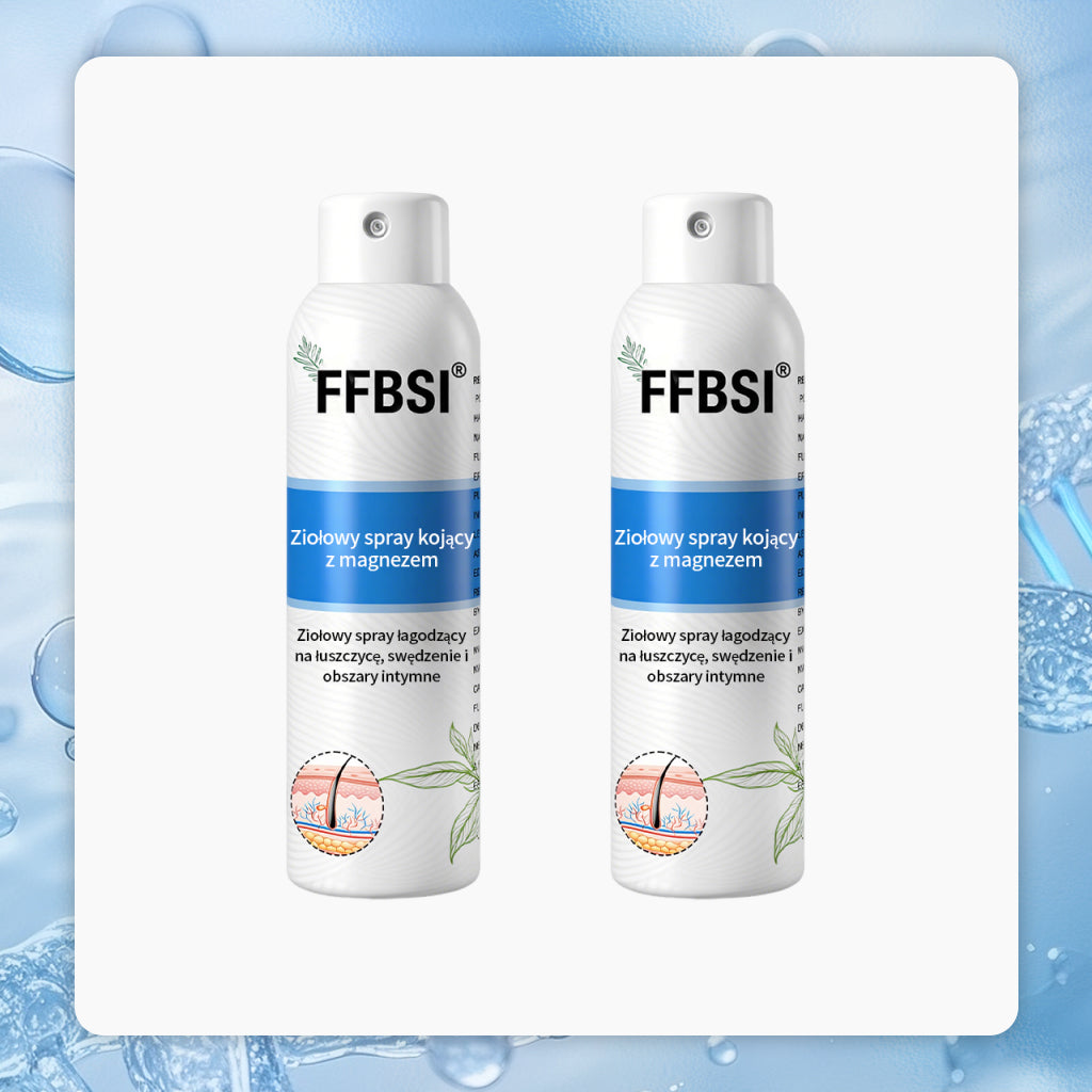 Szybka ulga w swędzeniu i ukojenie zaczerwienionej skóry! ⭐FFBSI® Magnezowy spray ziołowy na łuszczycę 🔥Łagodzi objawy łuszczycy, egzemy i trądziku, zmniejsza wypryski i przebarwienia, głęboko nawilża i wspiera regenerację skóry