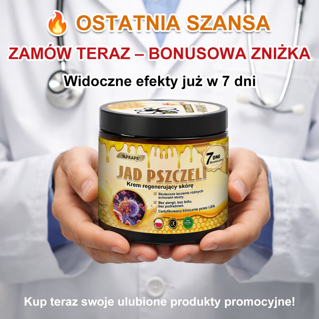 ΑPΚΑPK® Jad Pszczoły Kompleksowy Krem✨pomaga w leczeniu problemów skórnych, takich jak: zmarszczki, blizny, plamy pigmentacyjne, rozstępy, trądzik, łuszczyca, egzema, zmiany skórne, podrażnienia, stany zapalne i inne problemy skórne🔥