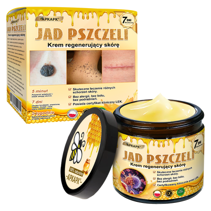 ΑPΚΑPK® Jad Pszczoły Kompleksowy Krem✨✨pomaga w leczeniu problemów skórnych, takich jak: zmarszczki, blizny, plamy pigmentacyjne, rozstępy, trądzik, łuszczyca, egzema, zmiany skórne, podrażnienia, stany zapalne i inne problemy skórne🔥