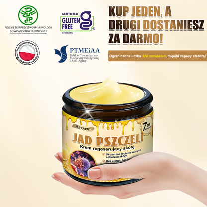 ΑPΚΑPK® Jad Pszczoły Kompleksowy Krem✨✨pomaga w leczeniu problemów skórnych, takich jak: zmarszczki, blizny, plamy pigmentacyjne, rozstępy, trądzik, łuszczyca, egzema, zmiany skórne, podrażnienia, stany zapalne i inne problemy skórne🔥